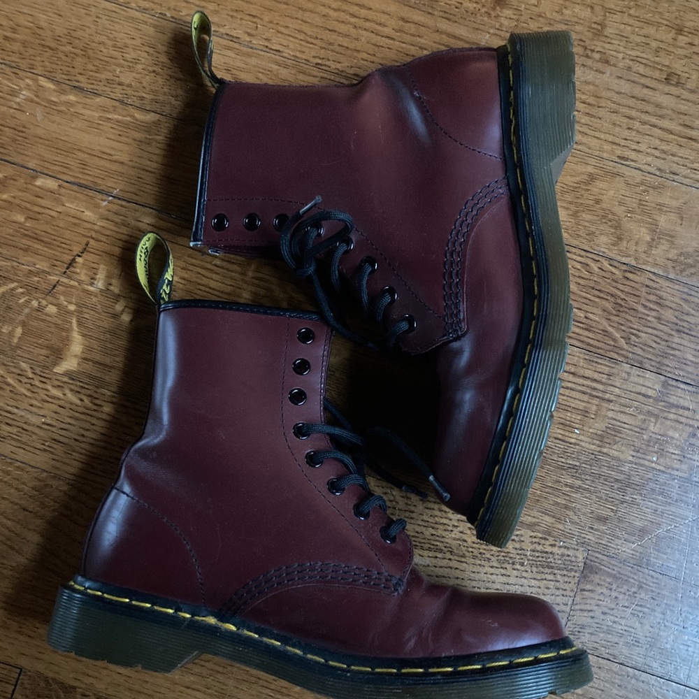 Maroon Dr.Marten’s 1460 W Boot